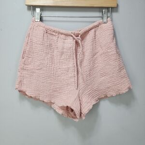 Zara Crinkle Gauze Textured Shorts